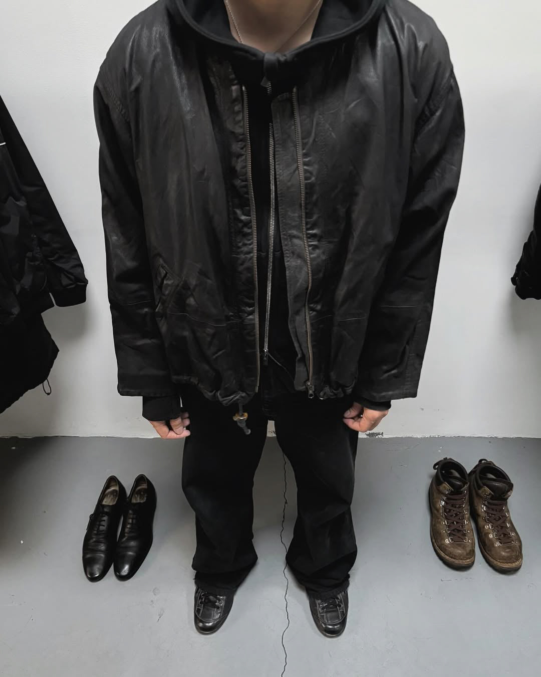 1990s EMPORIO ARMANI LEATHER JACKET