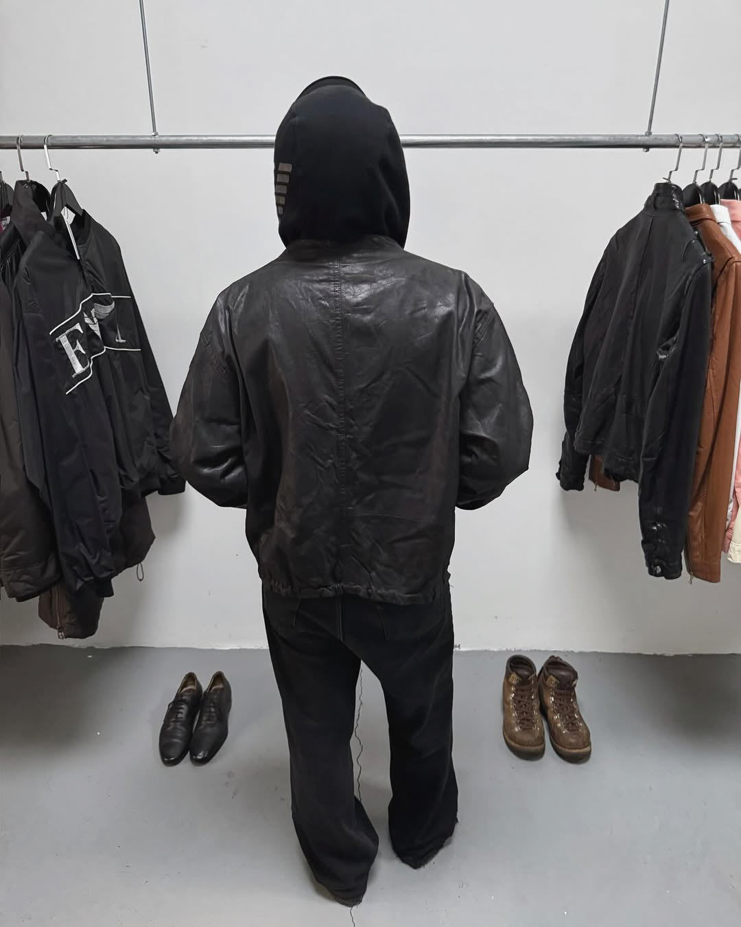 1990s EMPORIO ARMANI LEATHER JACKET