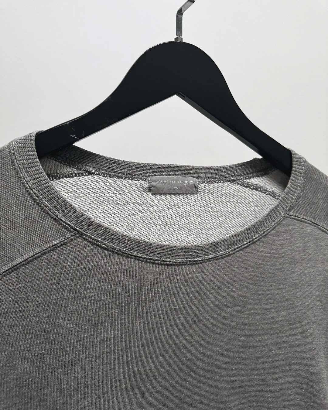 untilfaded-1980s-COMME-des-GARCONS-HOMME-GREY-SWEATER-branded-tag-detailed