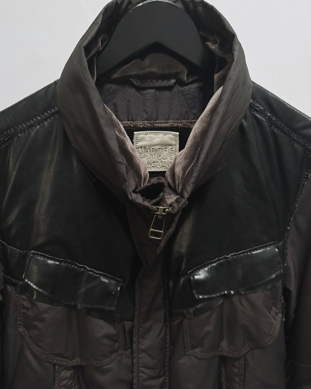 untilfaded-marthe-francois-girbaud-brown-puffer-coat-jacket-close-up-tag-collar