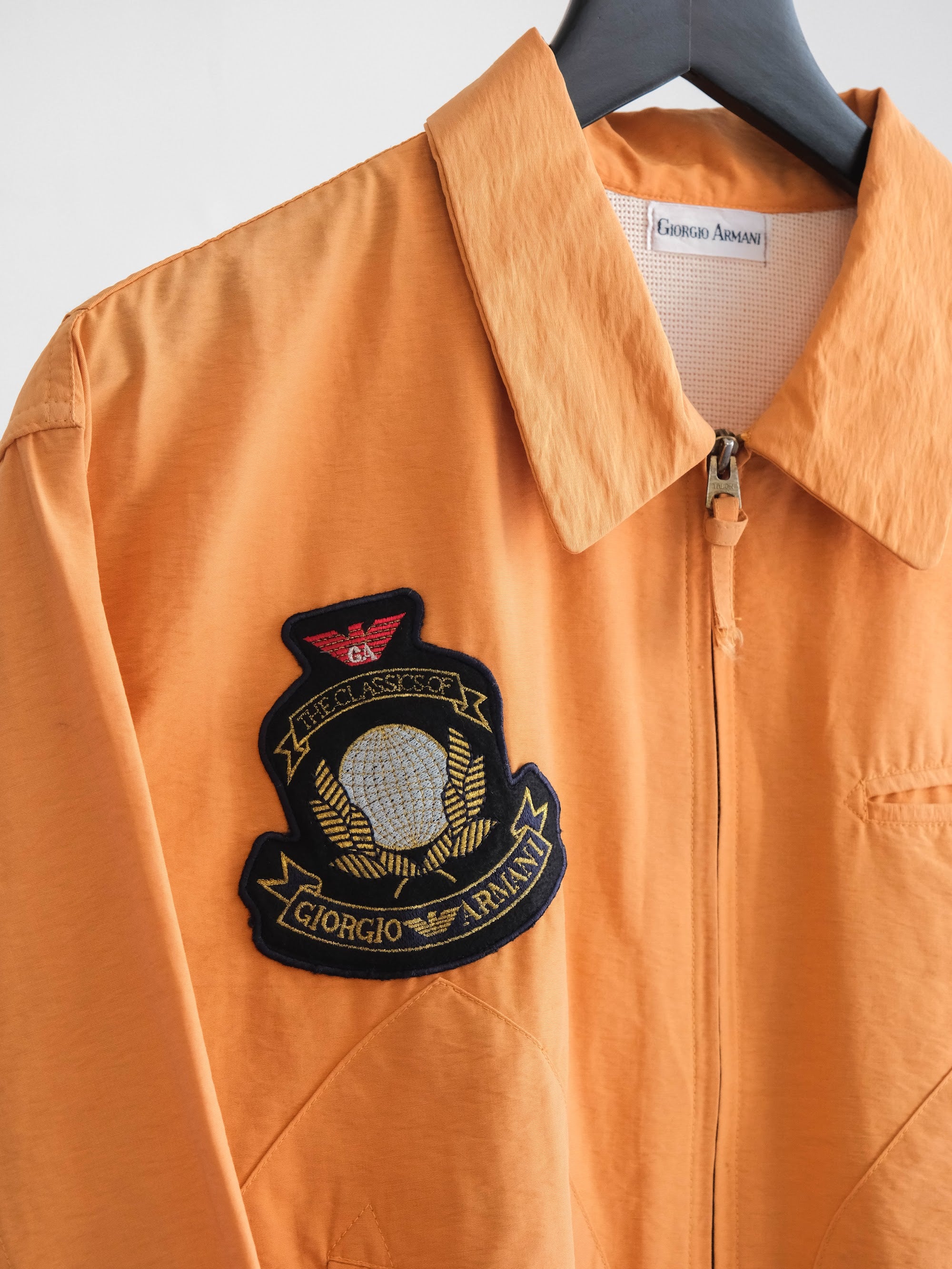 1980s ARMANI EMBROIDERED ORANGE GIORGIO JACKET