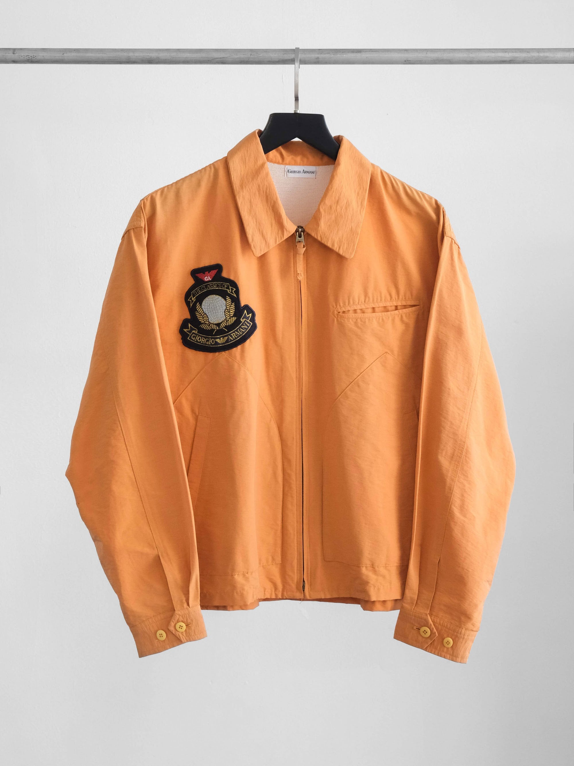 1980s ARMANI EMBROIDERED ORANGE GIORGIO JACKET