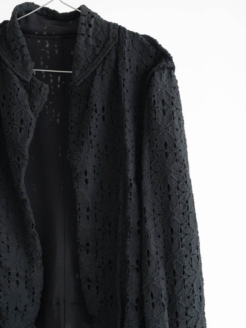 1980s CDG BLACK REVERSIBLE (MAINLINE) CARDIGAN
