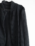 1980s CDG BLACK REVERSIBLE (MAINLINE) CARDIGAN
