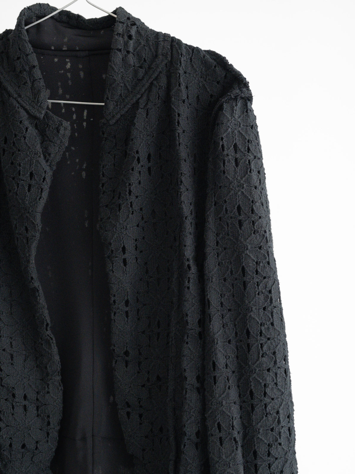 1980s CDG BLACK REVERSIBLE (MAINLINE) CARDIGAN