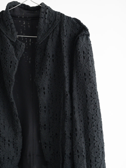 1980s CDG BLACK REVERSIBLE (MAINLINE) CARDIGAN