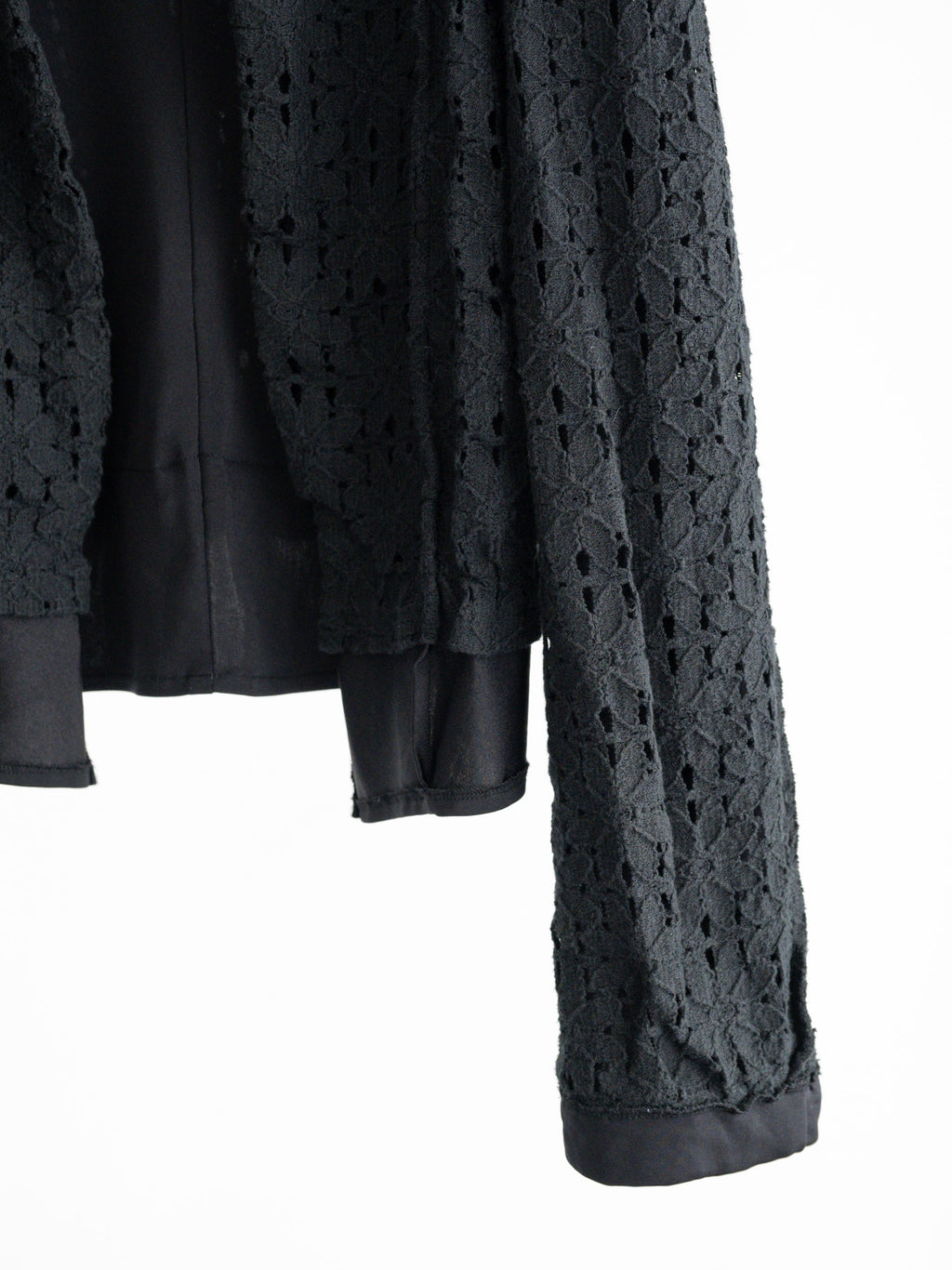 1980s CDG BLACK REVERSIBLE (MAINLINE) CARDIGAN