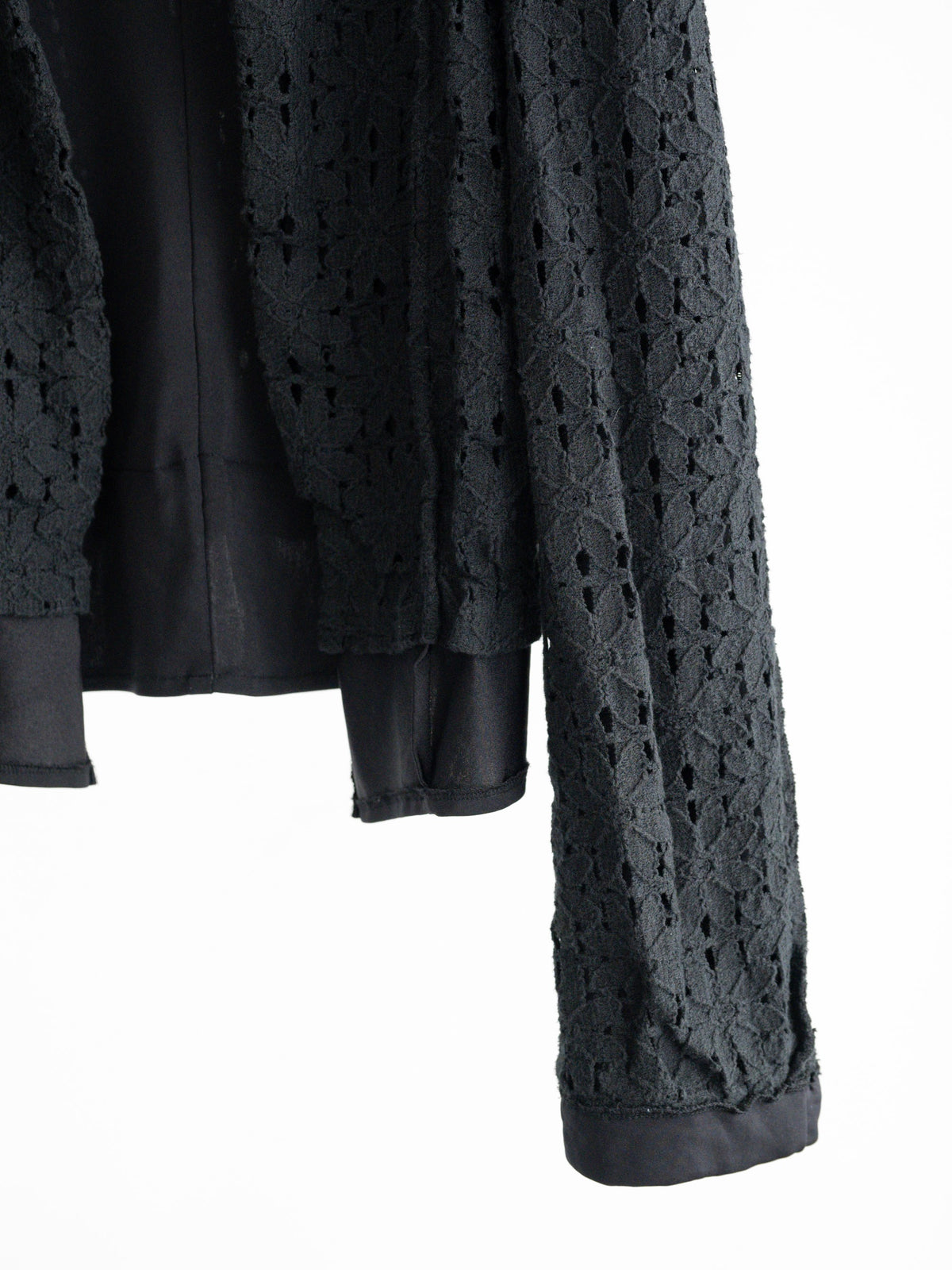 1980s CDG BLACK REVERSIBLE (MAINLINE) CARDIGAN