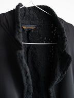 1980s CDG BLACK REVERSIBLE (MAINLINE) CARDIGAN
