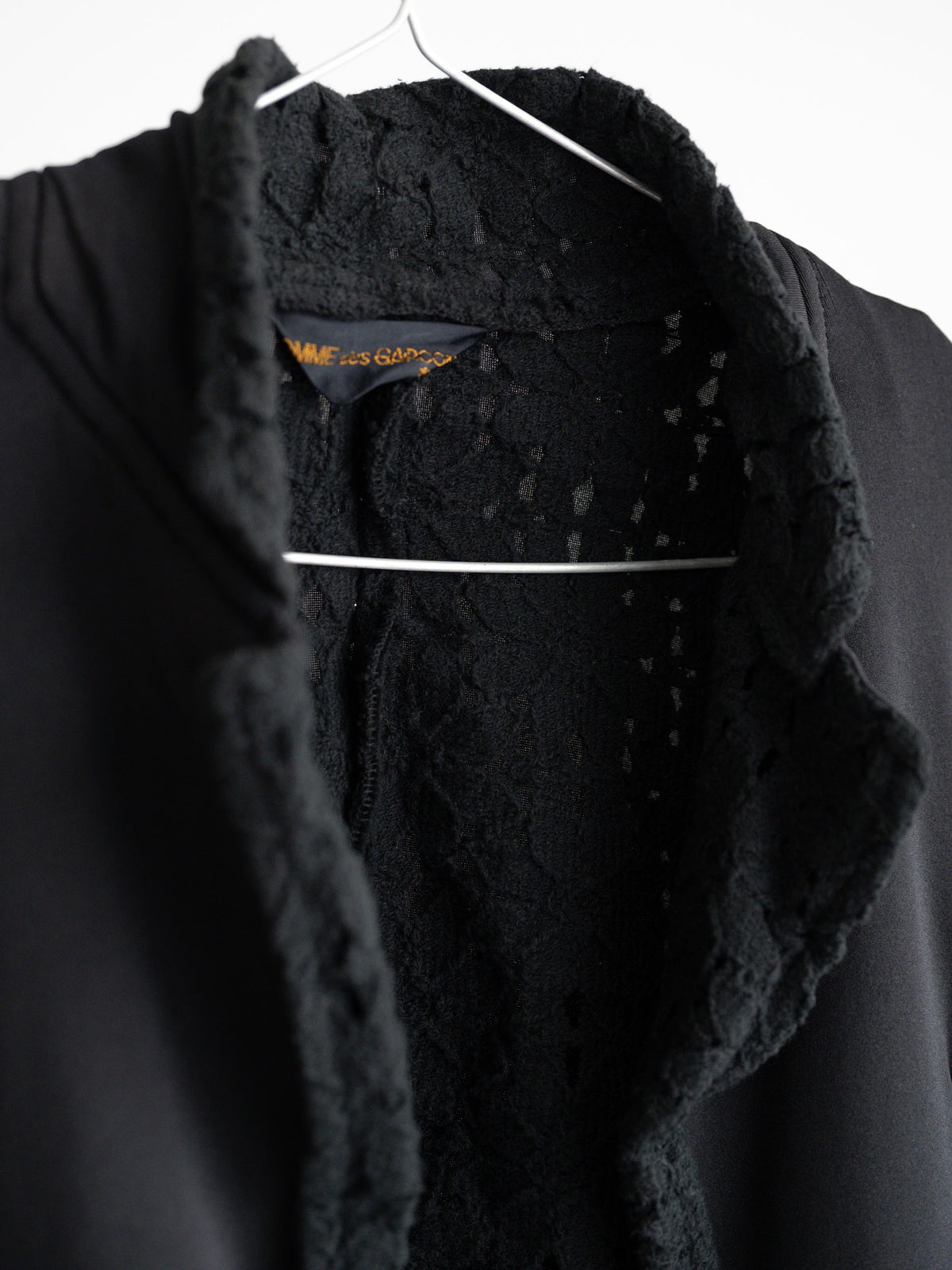 1980s CDG BLACK REVERSIBLE (MAINLINE) CARDIGAN