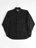 1980s COMME DES GARÇONS SHIRT BLACK OVERSIZED LS SHIRT