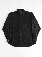 1980s COMME DES GARÇONS SHIRT BLACK OVERSIZED LS SHIRT