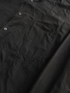 1980s COMME DES GARÇONS SHIRT BLACK OVERSIZED LS SHIRT