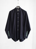 1980s COMME DES GARÇONS SHIRT NAVY HAND ZIP LS SHIRT