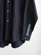 1980s COMME DES GARÇONS SHIRT NAVY HAND ZIP LS SHIRT