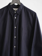1980s COMME DES GARÇONS SHIRT NAVY HAND ZIP LS SHIRT