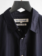 1980s COMME DES GARÇONS SHIRT NAVY HAND ZIP LS SHIRT