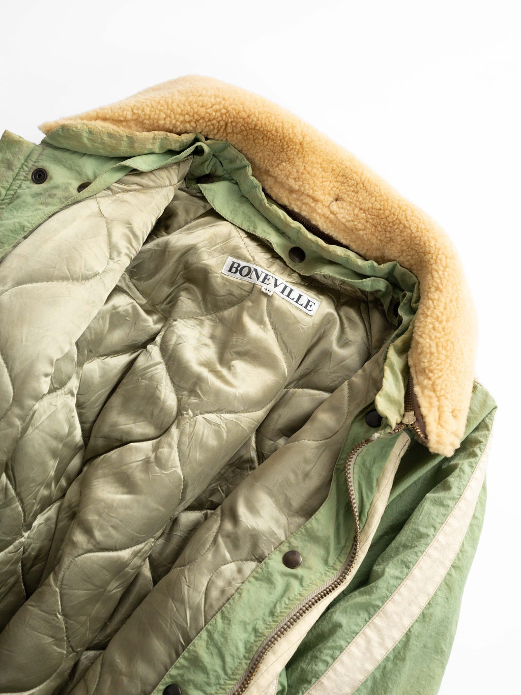 1980s CP COMPANY GREEN " BONEVILLE BY MASSIMO OSTI " 2-IN-1 JACKET