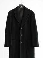 1980s GIORGIO ARMANI BLACK SINGLE BREAST COAT
