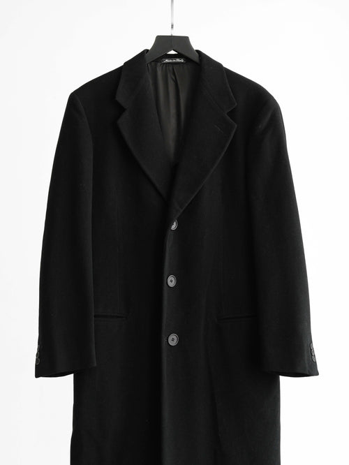 1980s GIORGIO ARMANI BLACK SINGLE BREAST COAT