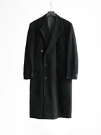 1980s GIORGIO ARMANI BLACK X LORO PIANA CASHMERE COAT