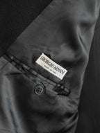 1980s GIORGIO ARMANI BLACK X LORO PIANA CASHMERE COAT