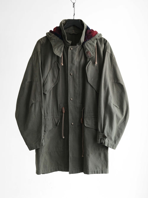 1980s GIORGIO ARMANI MOSS MILITARY PARKA COAT