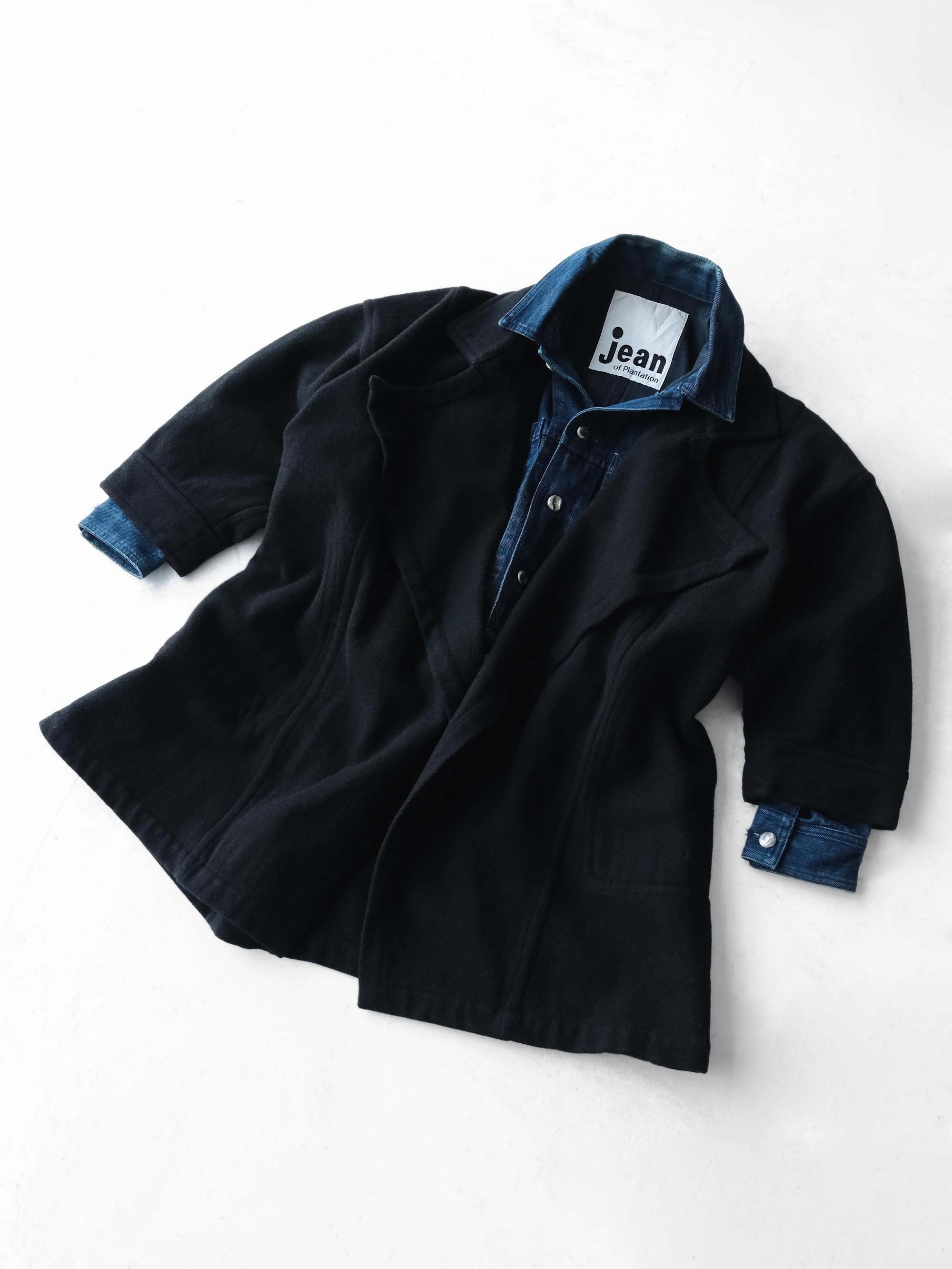 1980s HAI SPORTING GEAR BLACK BY ISSEY MIYAKE/ WOOL JACKET