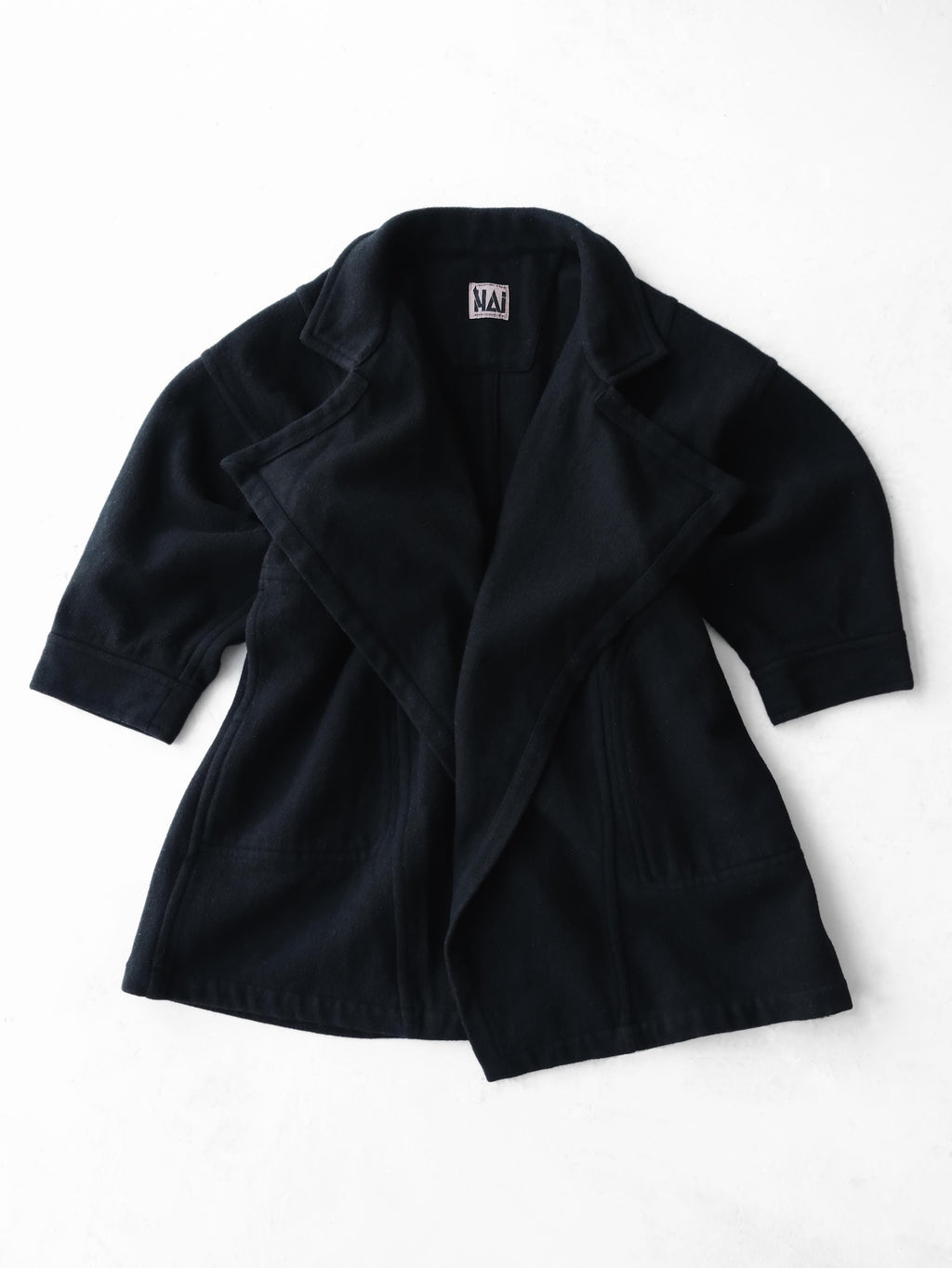 1980s HAI SPORTING GEAR BLACK BY ISSEY MIYAKE/ WOOL JACKET