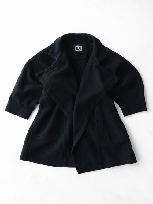 1980s HAI SPORTING GEAR BLACK BY ISSEY MIYAKE/ WOOL JACKET