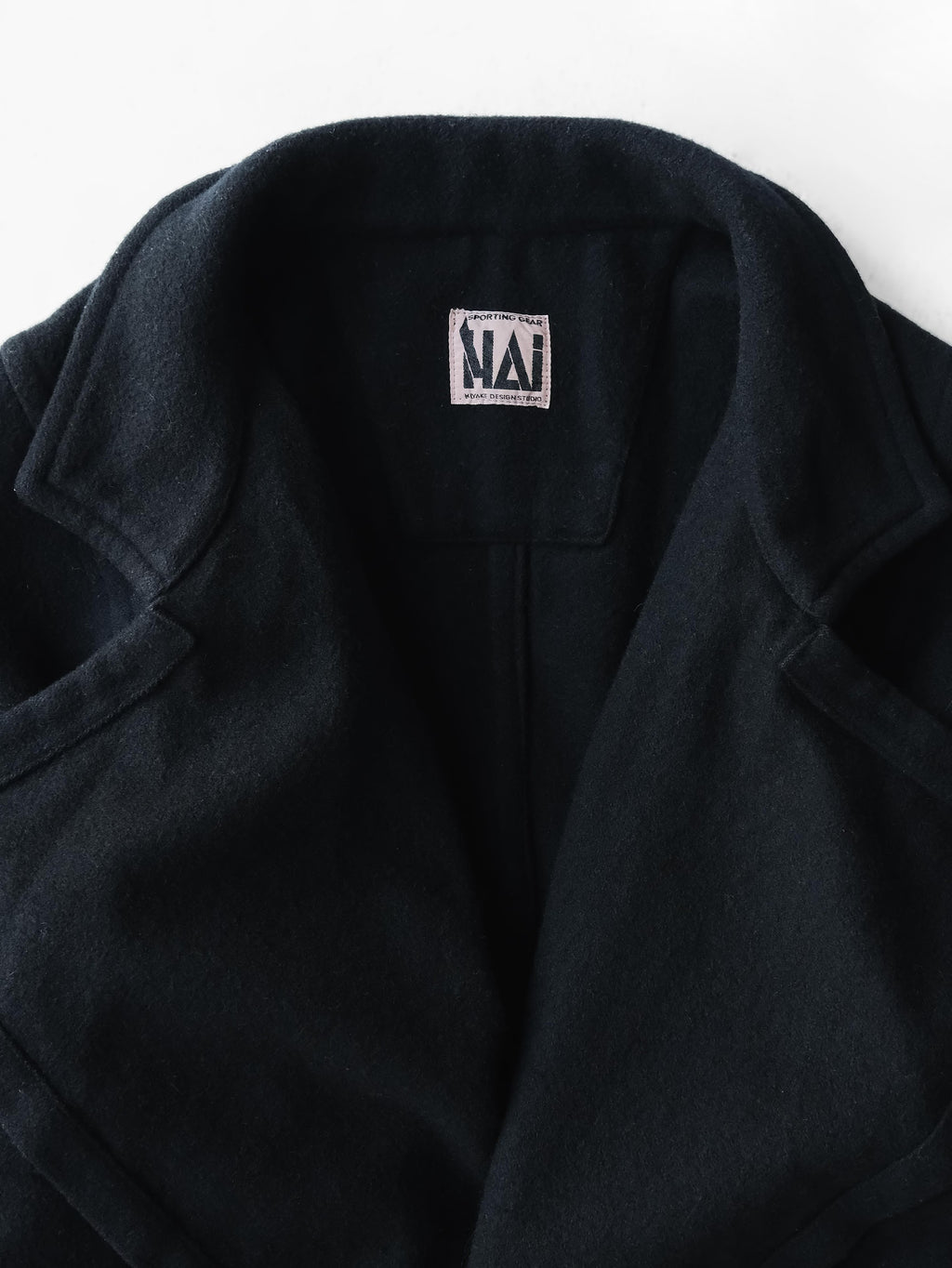 1980s HAI SPORTING GEAR BLACK BY ISSEY MIYAKE/ WOOL JACKET