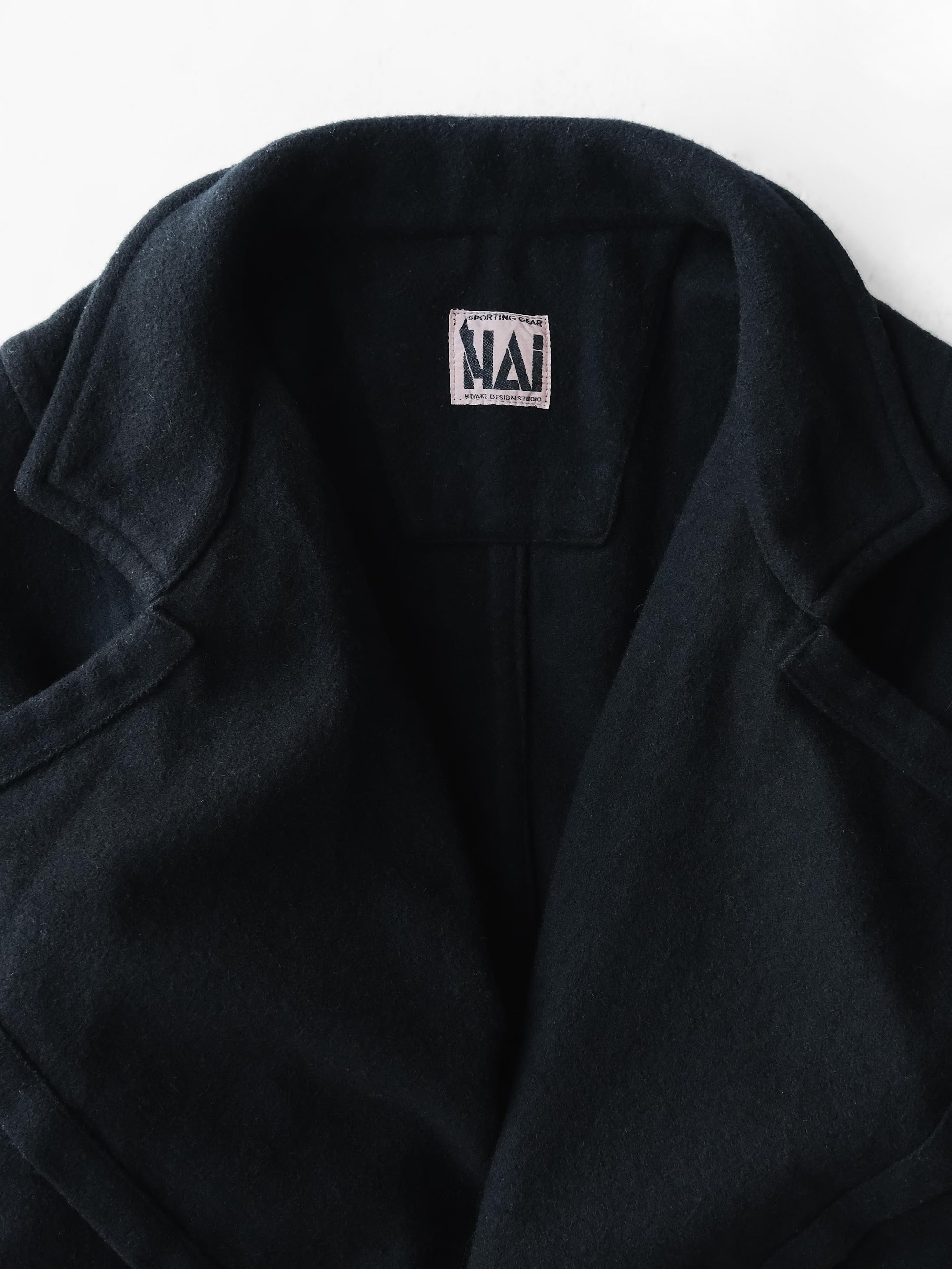 1980s HAI SPORTING GEAR BLACK BY ISSEY MIYAKE/ WOOL JACKET