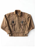 1980s ISSEY MIYAKE BROWN HAI SPORTING GEAR BOMBER JACKET