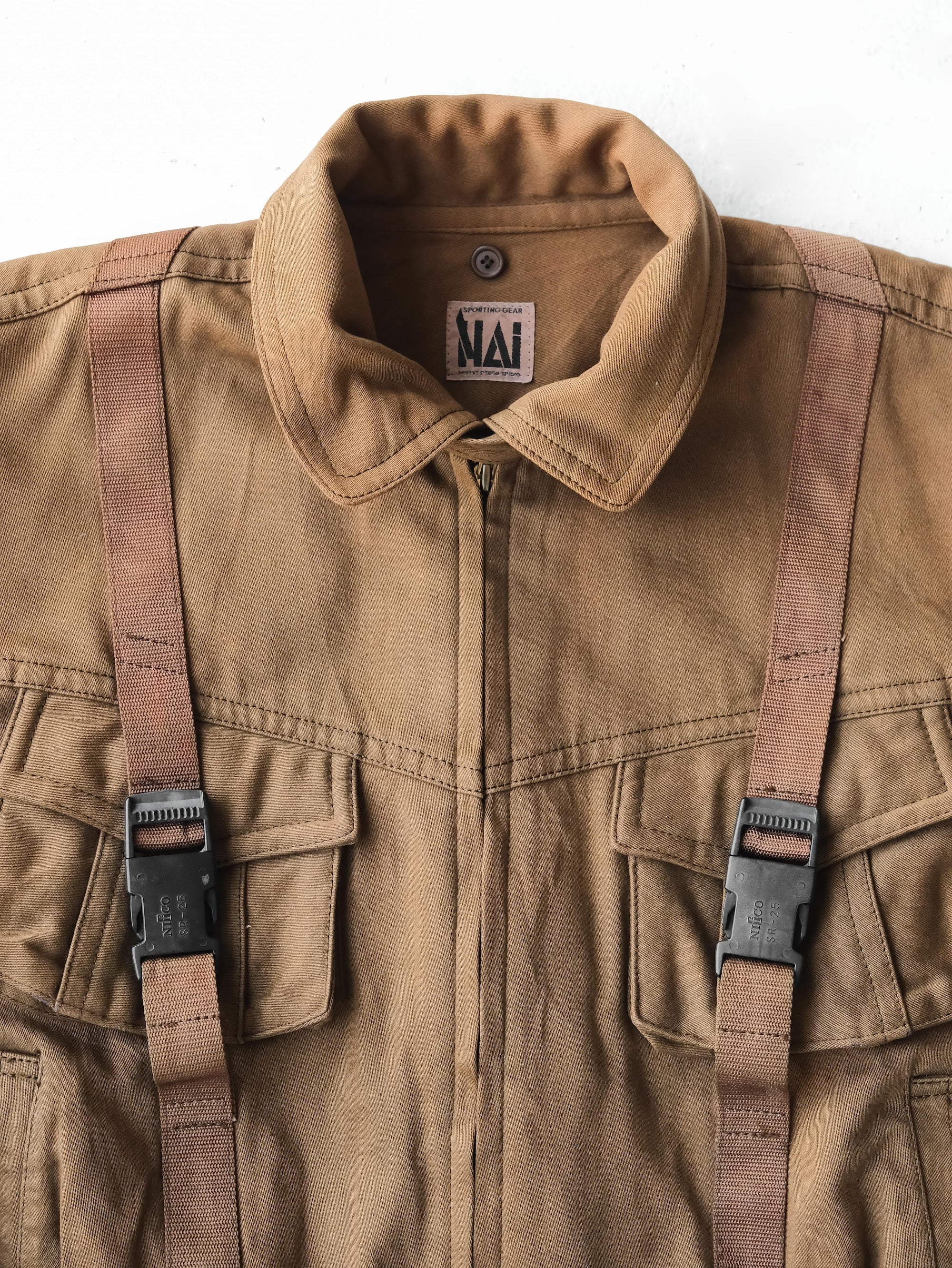 1980s ISSEY MIYAKE BROWN HAI SPORTING GEAR BOMBER JACKET
