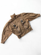 1980s ISSEY MIYAKE BROWN HAI SPORTING GEAR BOMBER JACKET