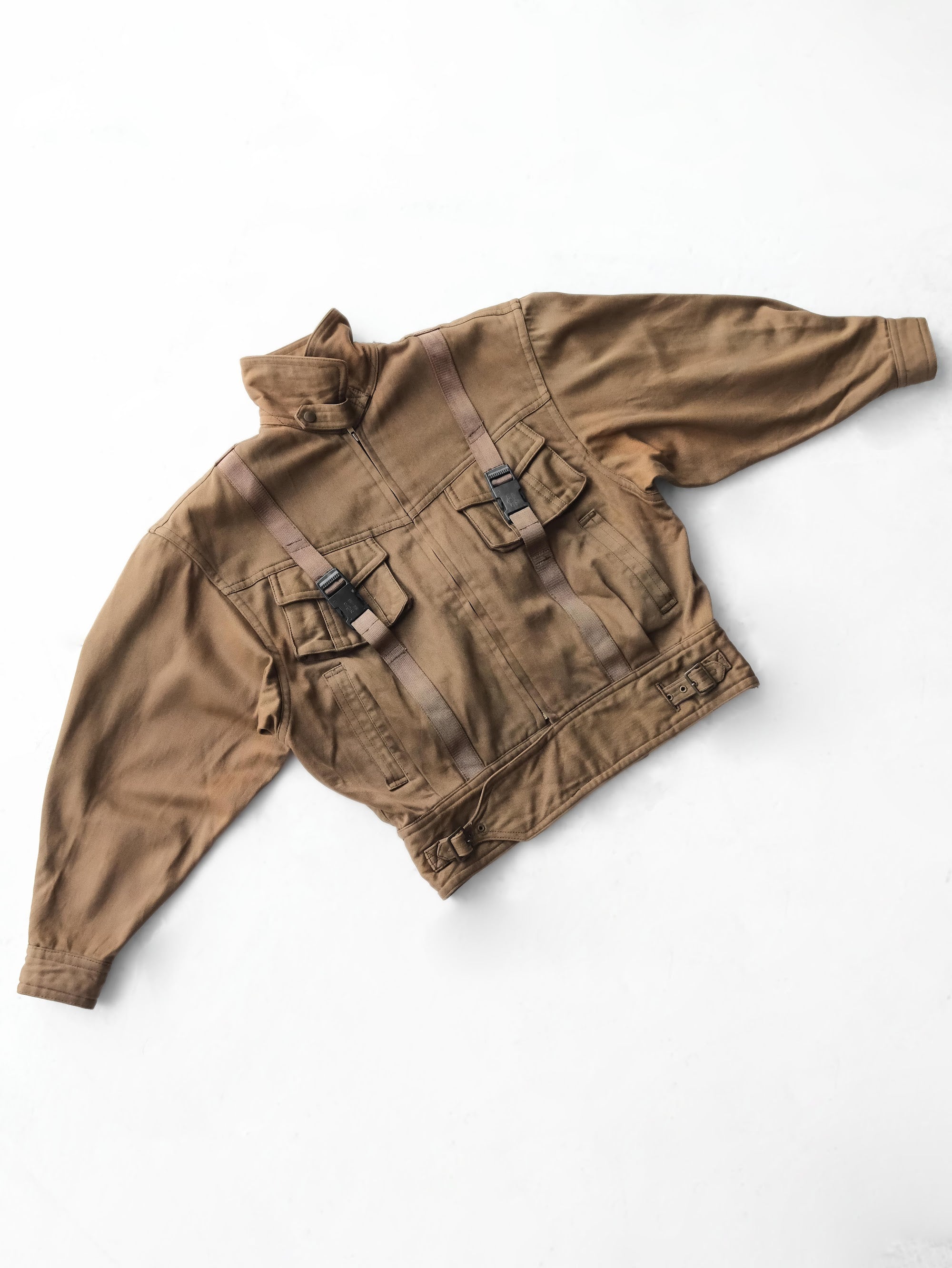 1980s ISSEY MIYAKE BROWN HAI SPORTING GEAR BOMBER JACKET