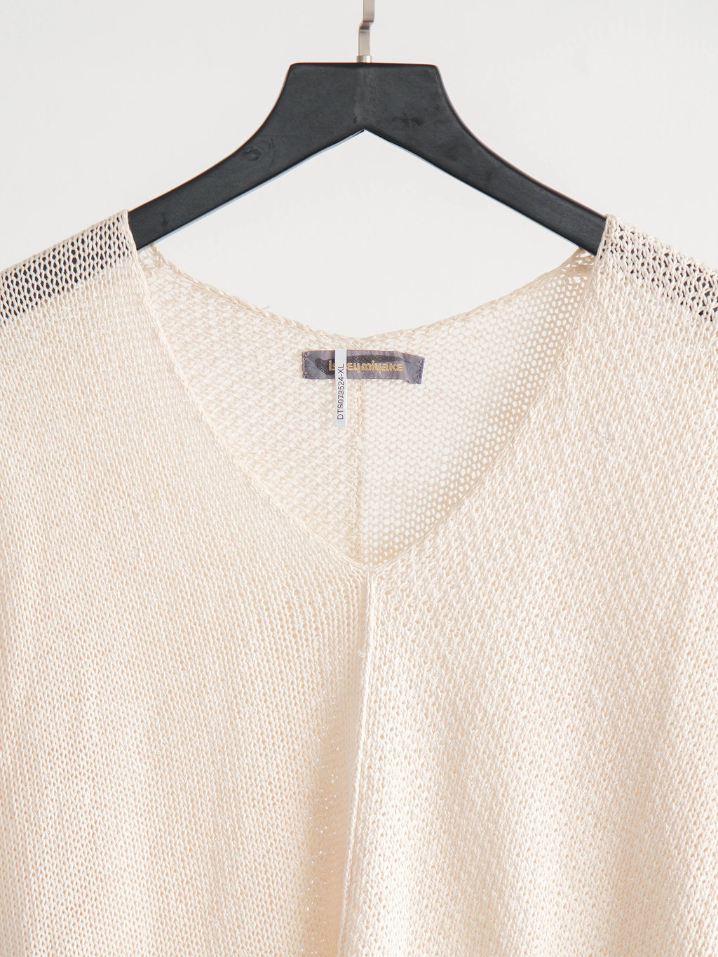1980s ISSEY MIYAKE CROCHET / KNIT CREAM T-SHIRT