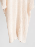 1980s ISSEY MIYAKE CROCHET / KNIT CREAM T-SHIRT