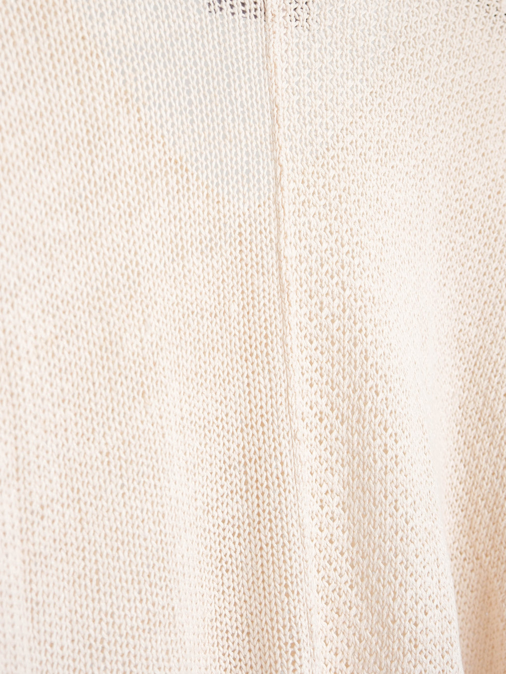 1980s ISSEY MIYAKE CROCHET / KNIT CREAM T-SHIRT
