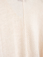 1980s ISSEY MIYAKE CROCHET / KNIT CREAM T-SHIRT
