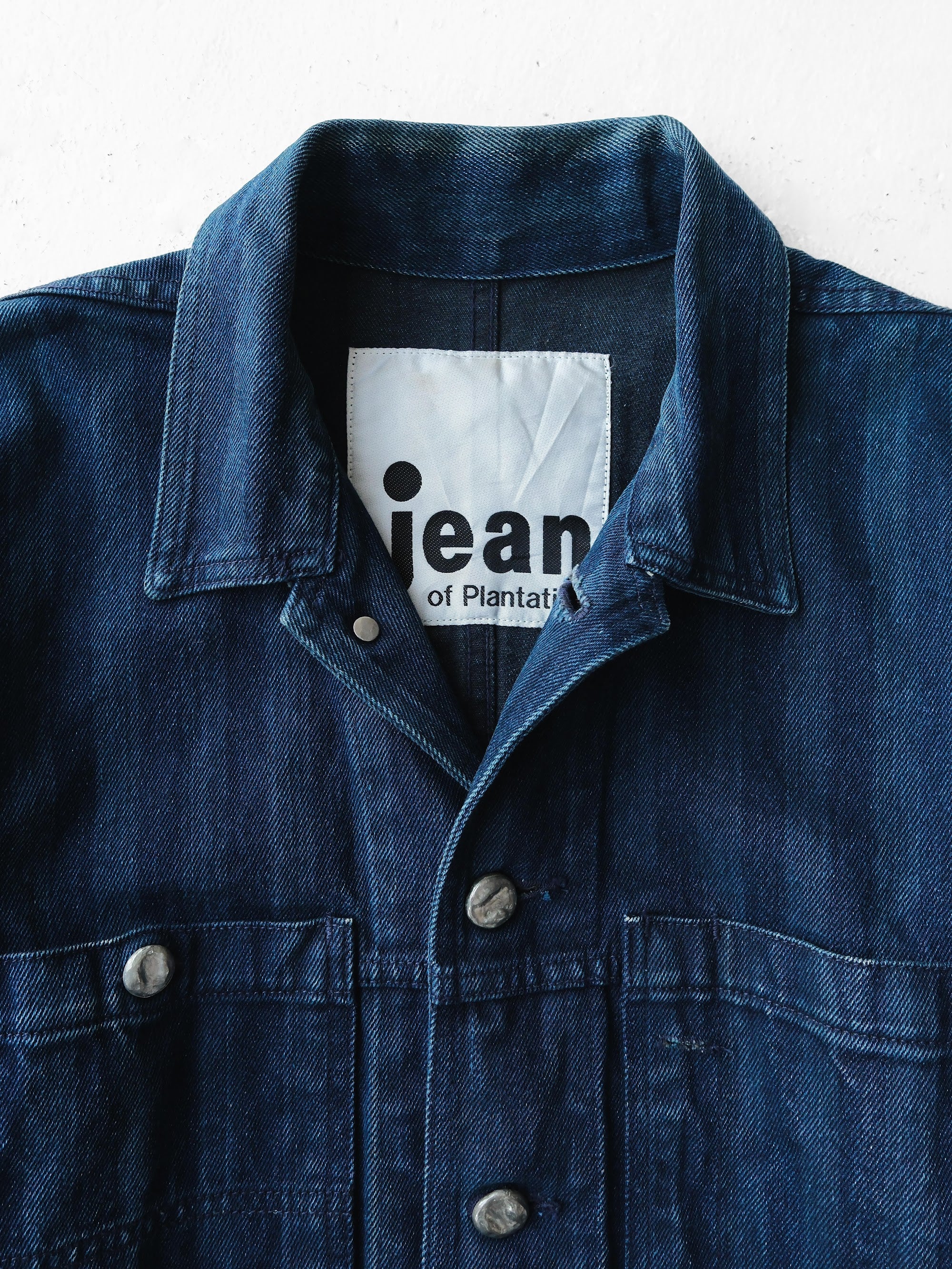 1980s ISSEY MIYAKE STRIPES DENIM JEAN OF PLANTATION JACKET