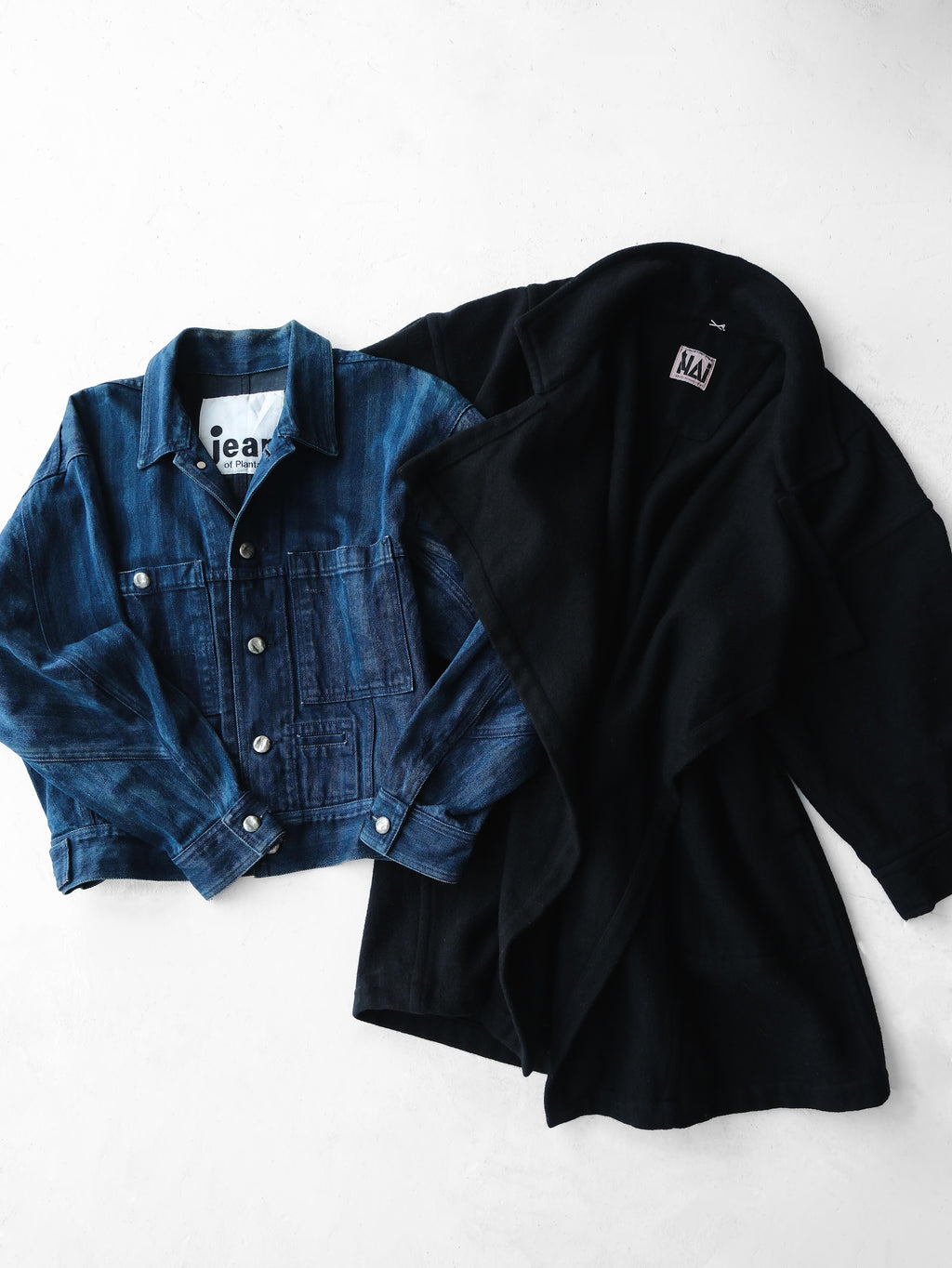 1980s ISSEY MIYAKE STRIPES DENIM JEAN OF PLANTATION JACKET