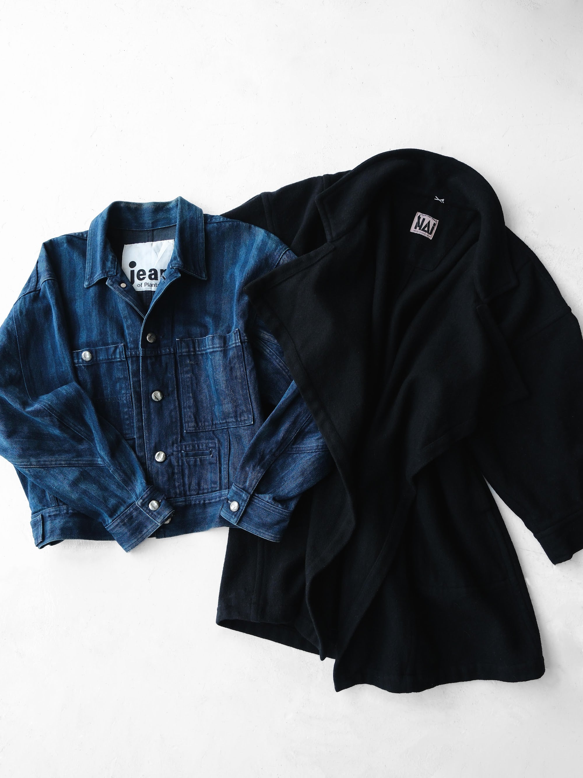 1980s ISSEY MIYAKE STRIPES DENIM JEAN OF PLANTATION JACKET