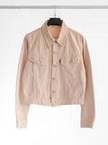 1980s KATHARINE HAMNETT BEIGE DENIM JACKET