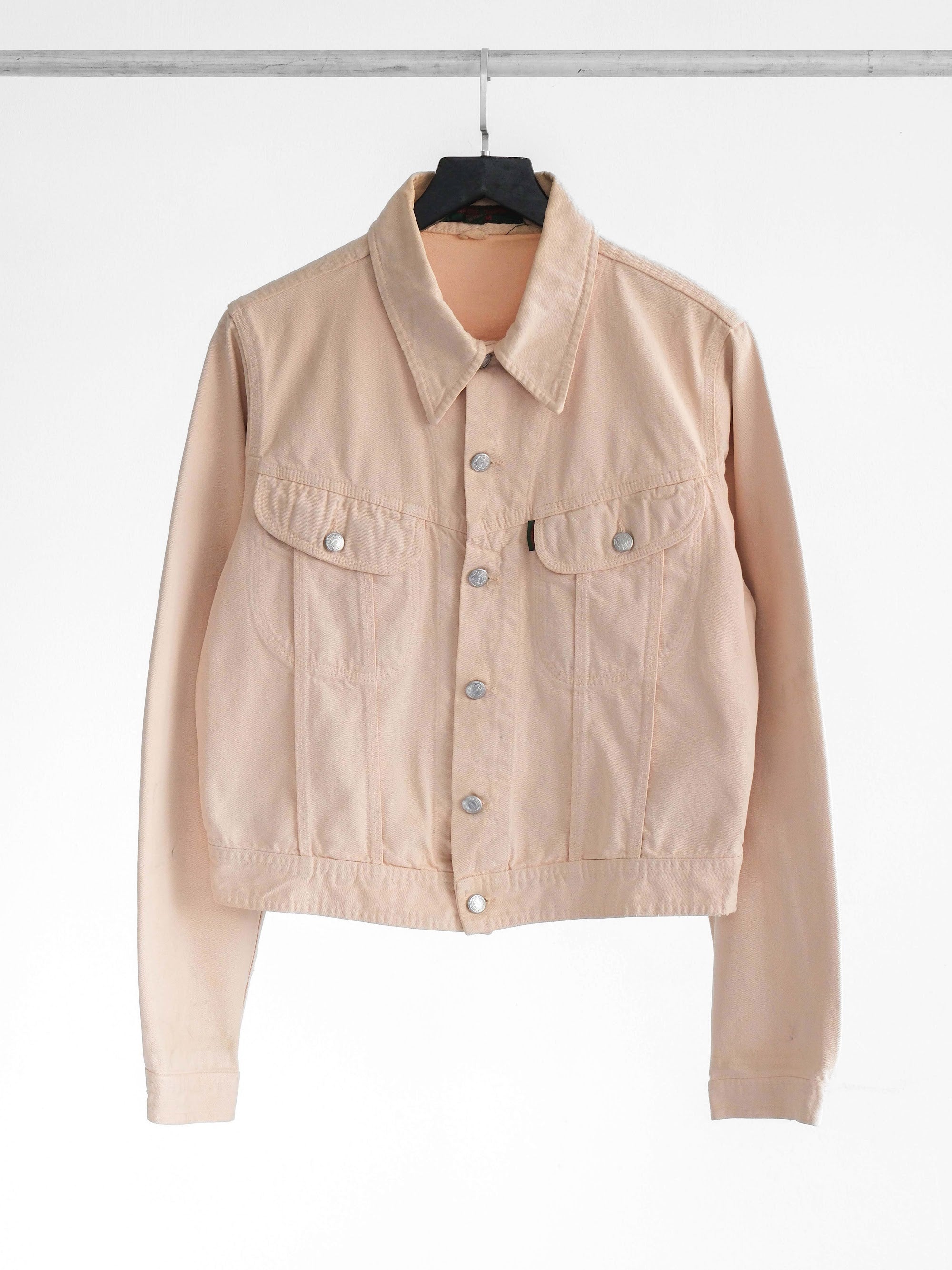 1980s KATHARINE HAMNETT BEIGE DENIM JACKET