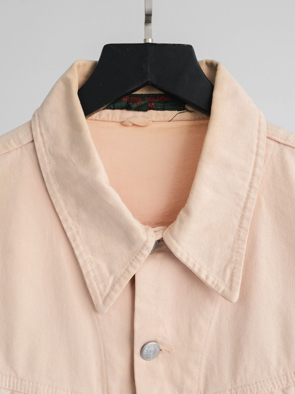 1980s KATHARINE HAMNETT BEIGE DENIM JACKET