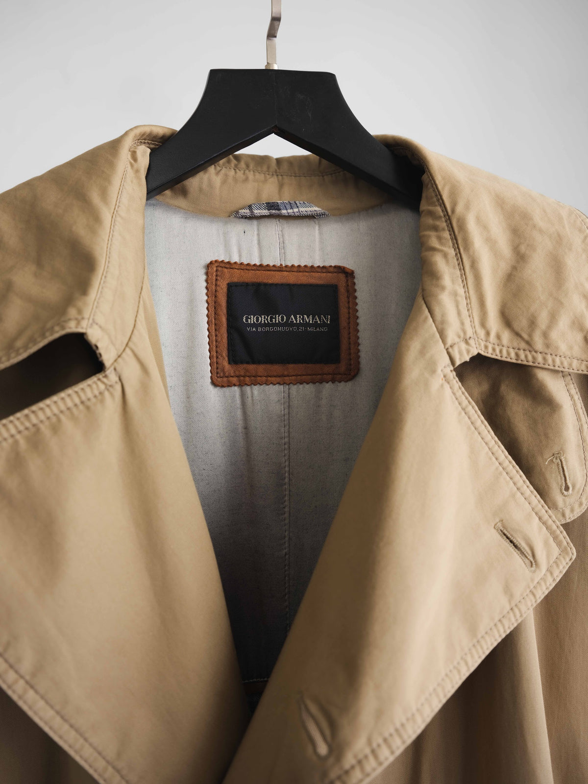 1990s ARMANI BEIGE GIORGIO (RUNWAY) COAT