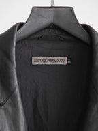 1990s ARMANI BLACK EMPORIO/ LEATHER ZIP JACKET