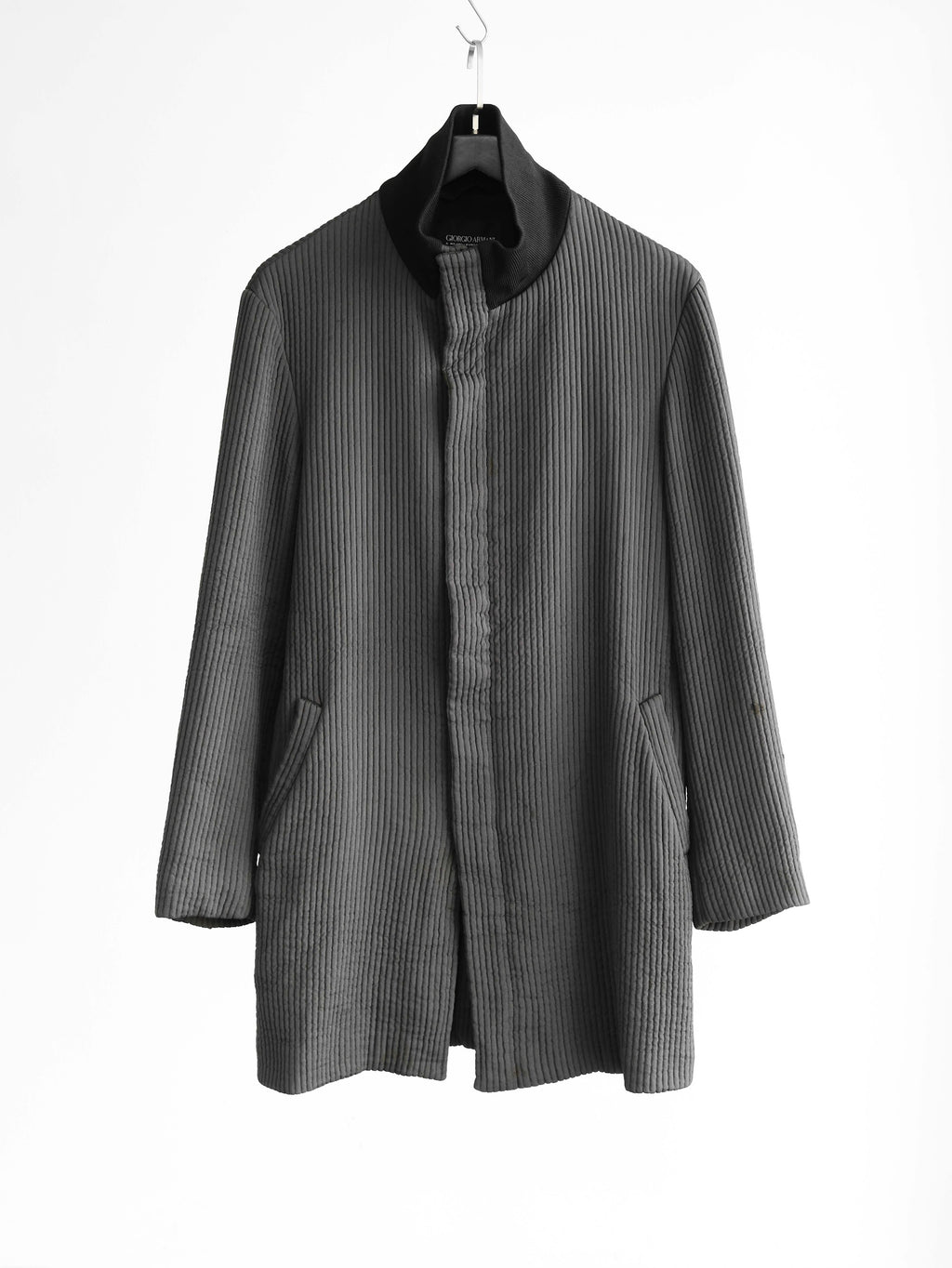1990s ARMANI BLACK GIORGIO/ CORDUROY COAT