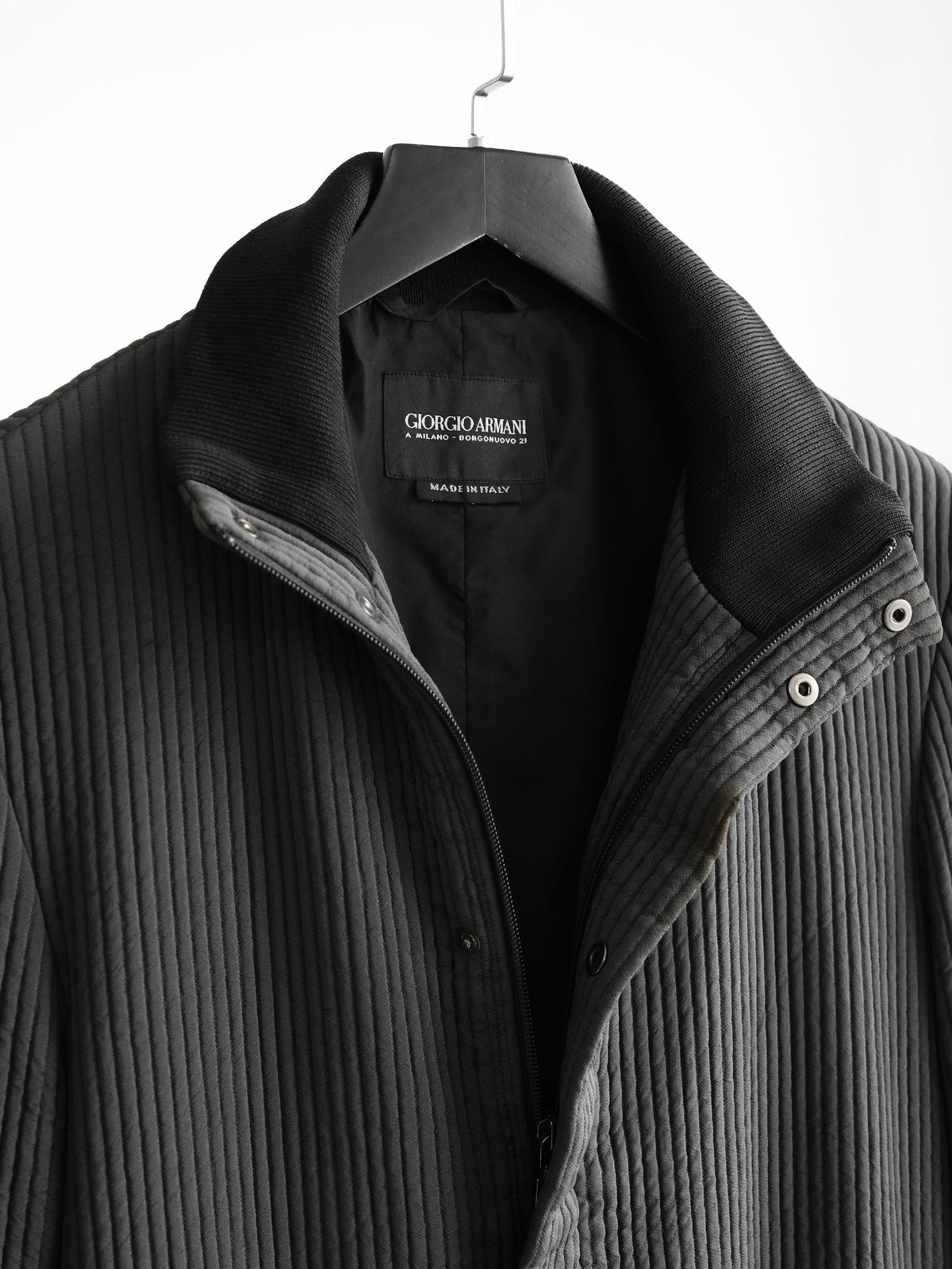 1990s ARMANI BLACK GIORGIO/ CORDUROY COAT